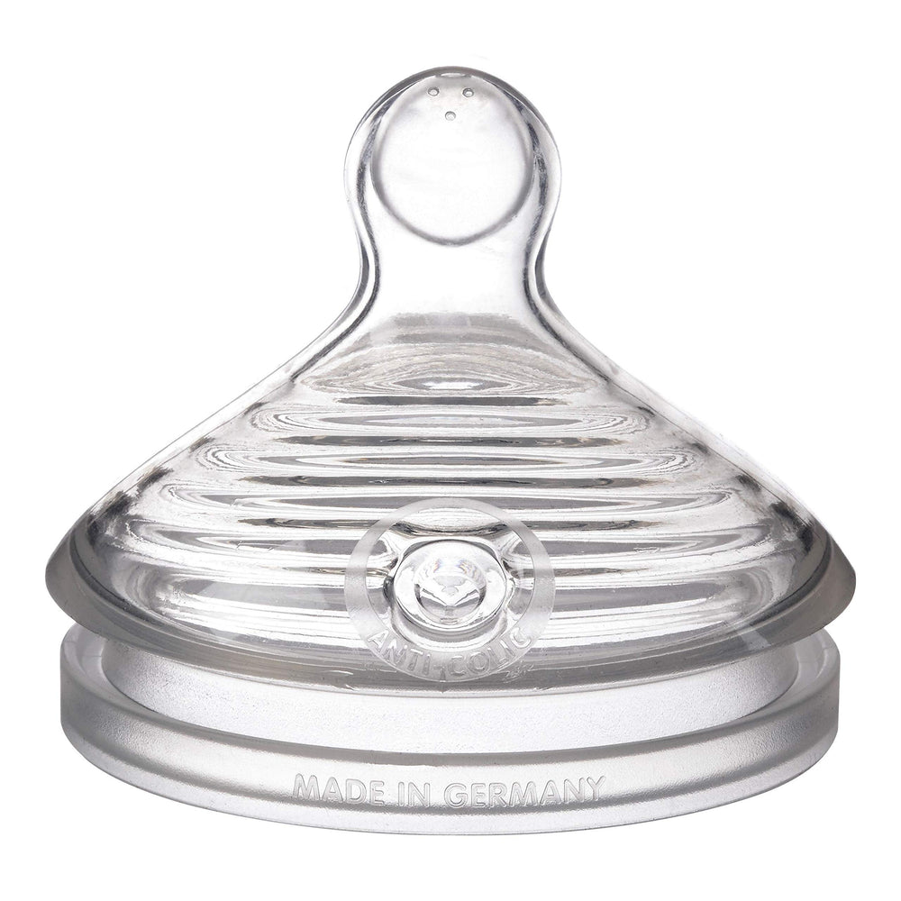 NUK Simply Natural multi-hole nipple for natural feeding feel and bonding.
