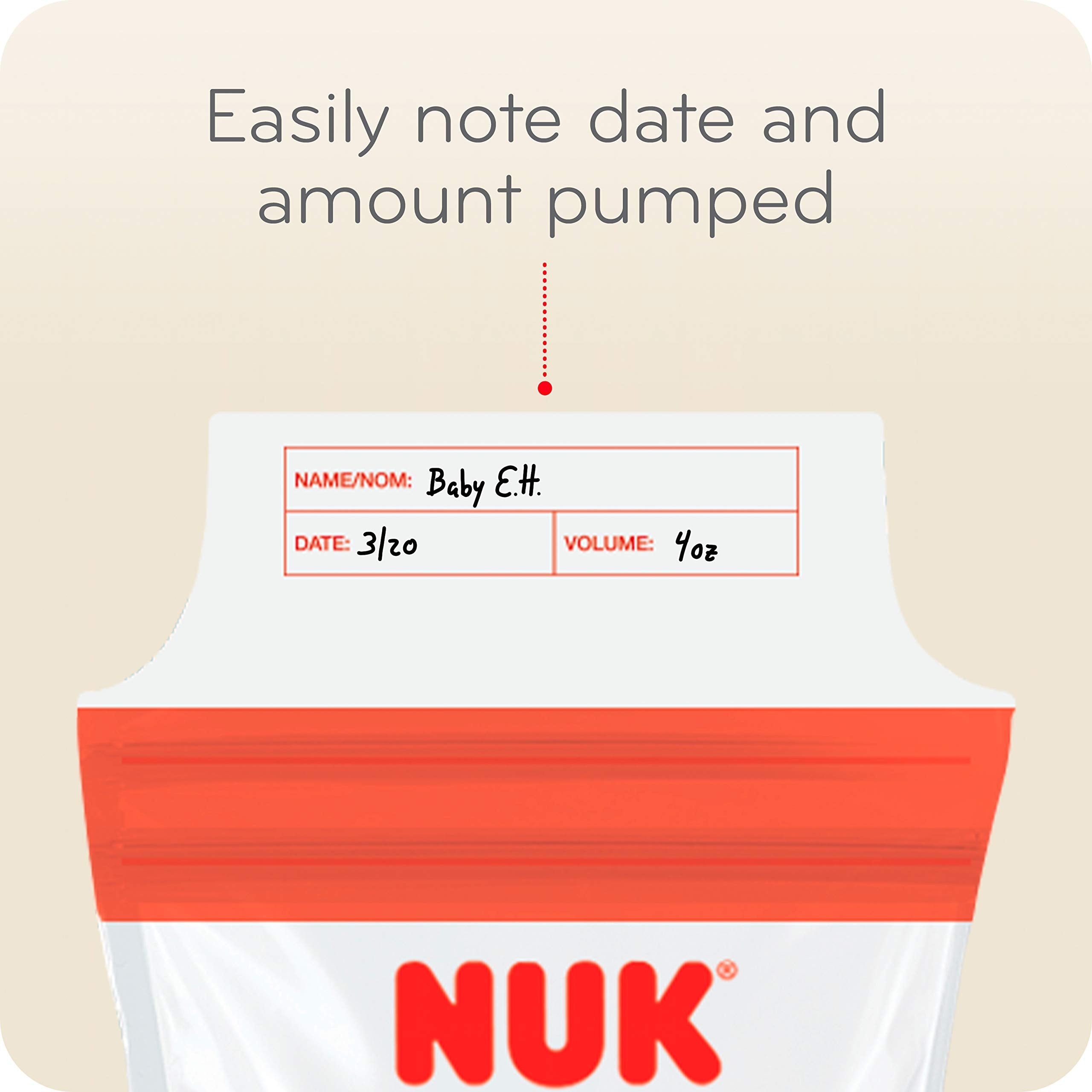 NUK Simply Natural Seal n' Go bag is BPA-free and freezer-safe.