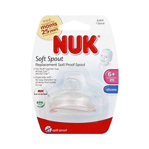 NUK replacement spouts for on-the-go sippy cups, easy upkeep and reduced waste