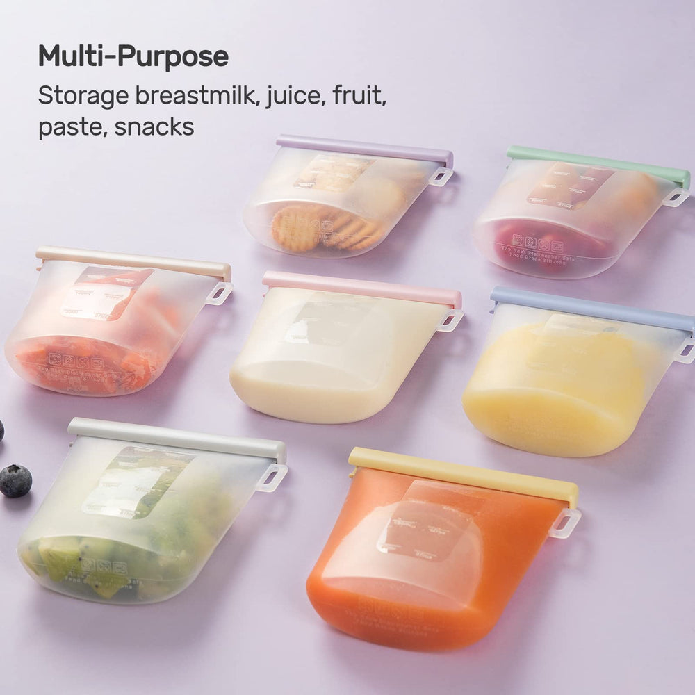 Nuliie bags in fridge and freezer illustrating versatile storage