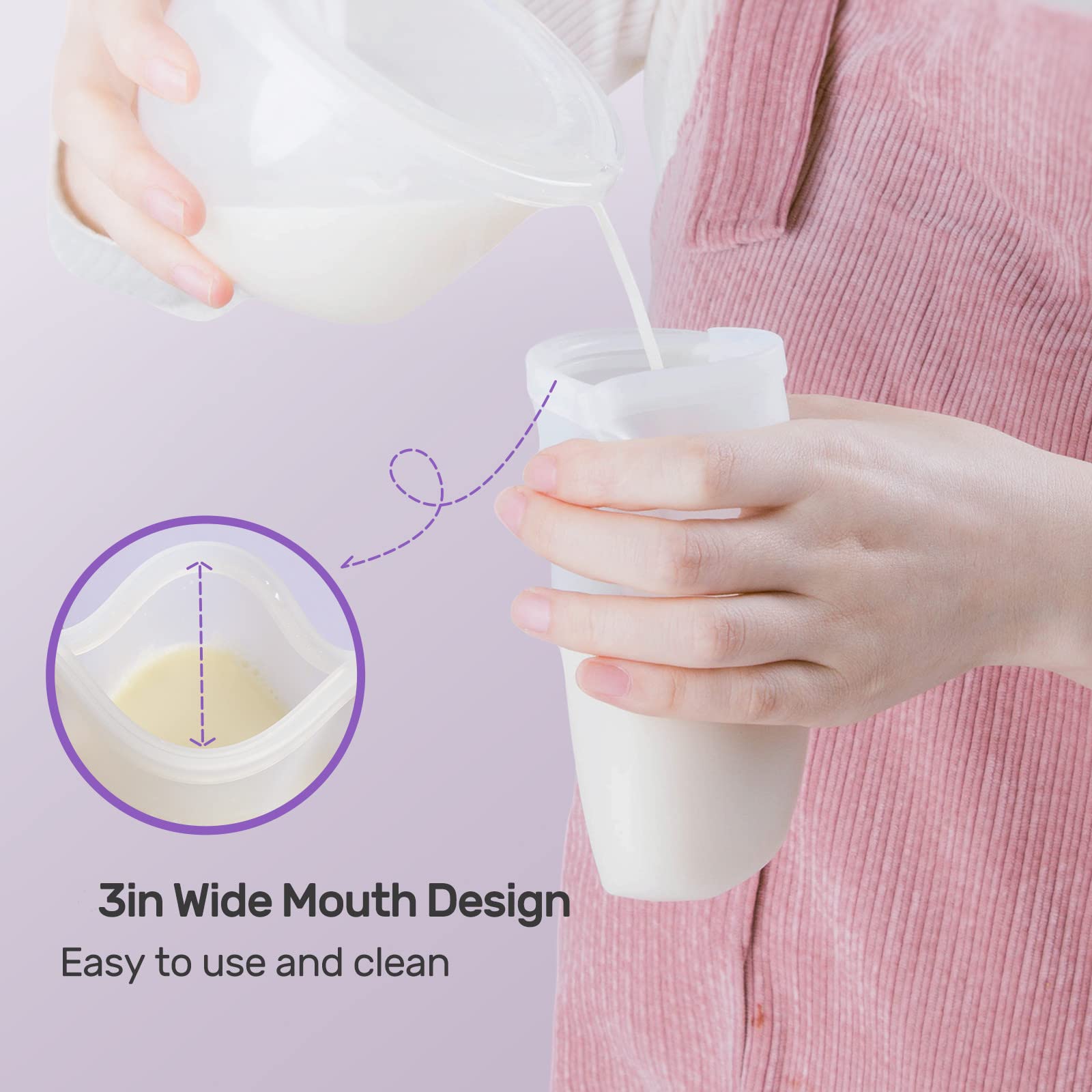 Nuliie bags wide opening design for quick filling and cleaning