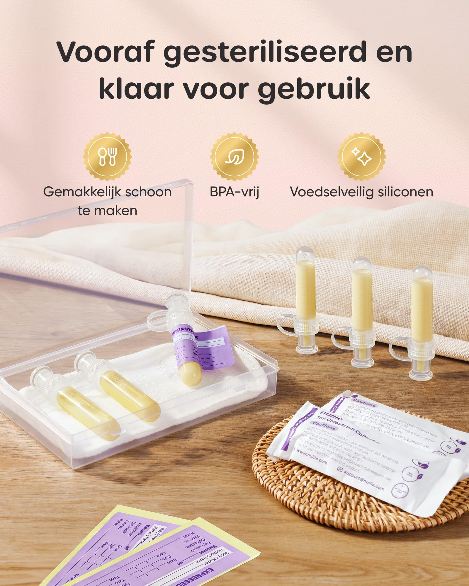 Nuliie Colostrum Collector Kit 7ml capacity for early feeds