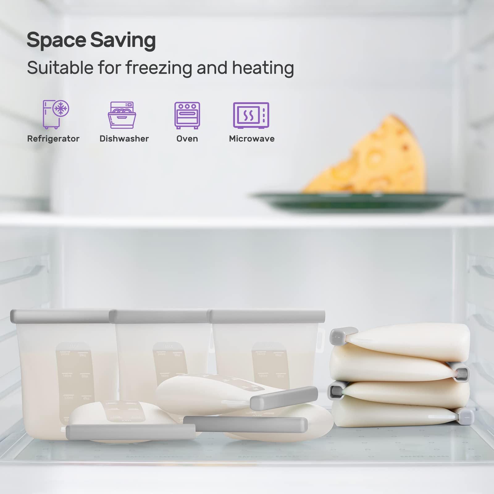 Nuliie dishwasher-safe silicone bags for simple cleaning