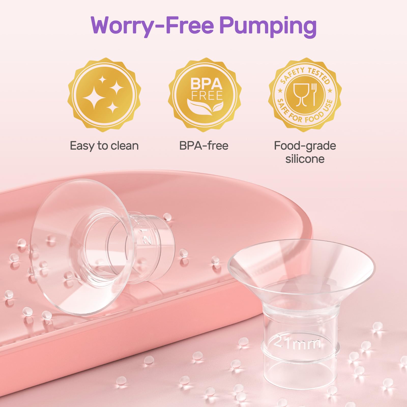 Nuliie flange inserts 18mm close-up provides versatile sizing for many pumps