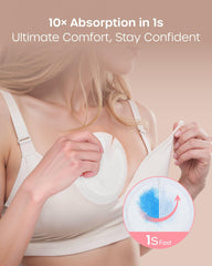 Nuliie ultra-thin nursing pads design offers featherlight comfort.