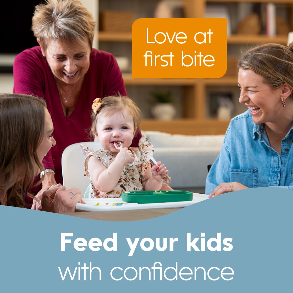 NumNum GOOtensils stage-two handheld spoon supports confident self-feeding.