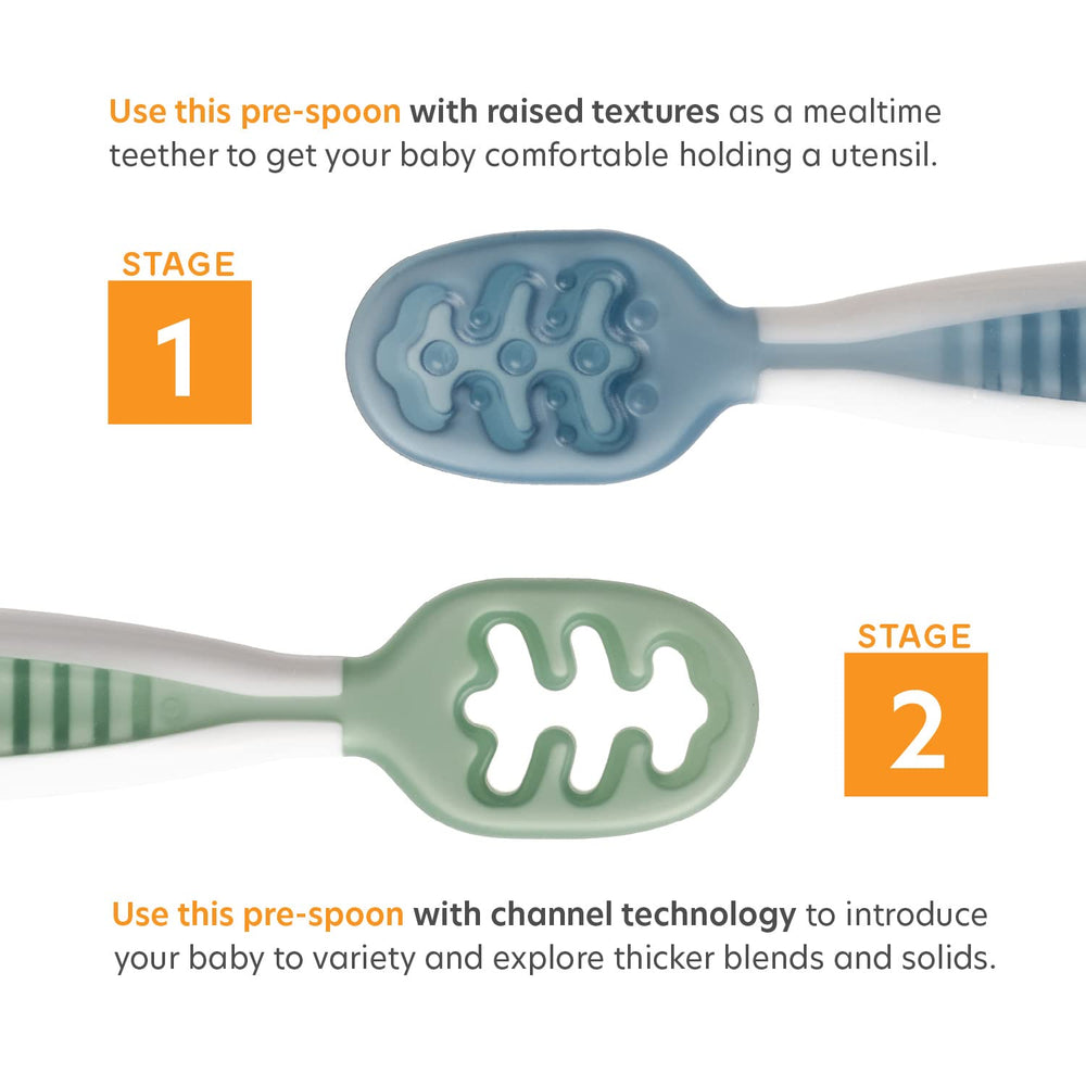 NumNum GOOtensils stage two toddler spoons support growing self feeding.