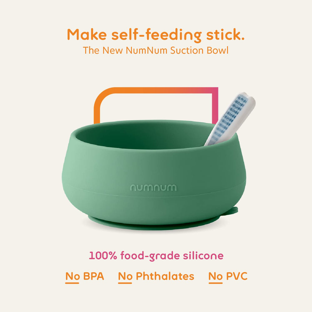 NumNum suction bowl non slip helps keep meals on the tray.