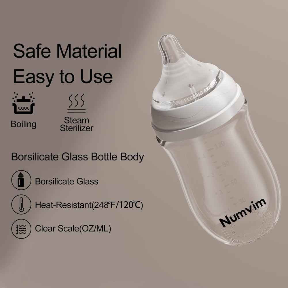 NUMVIM borosilicate glass withstands heat and temperature changes without warping.