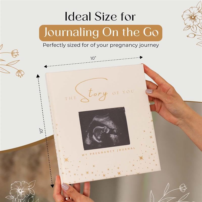 Weekly entry pages from Nuna Paper Co. pregnancy journal for milestone notes