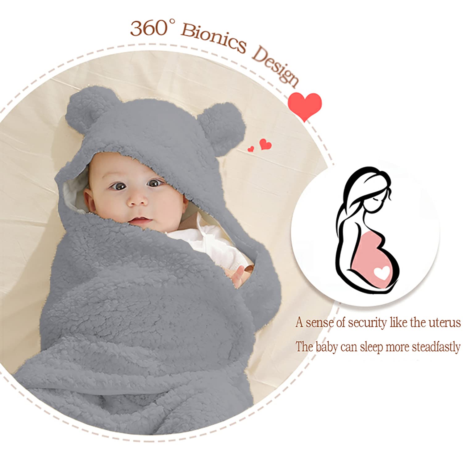 Nunibum ergonomic-leg-position swaddle helps healthy hip alignment.