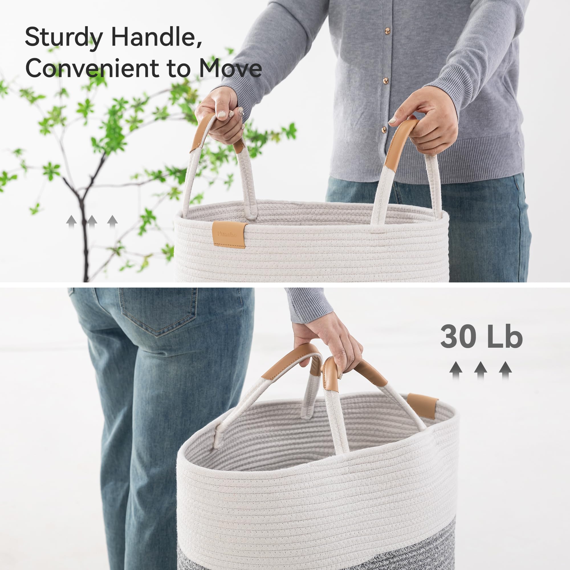 Nunsino sturdy stitching detail shows durable construction for daily laundry.