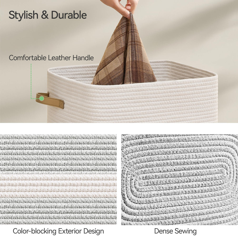 Nunsino grey-white storage blends with any scheme while reducing clutter.