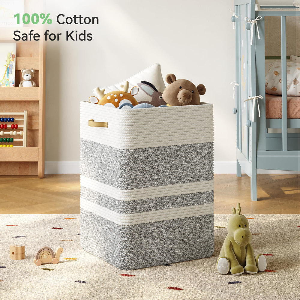 Nunsino nursery-friendly storage adds stylish utility to playrooms and bedrooms.