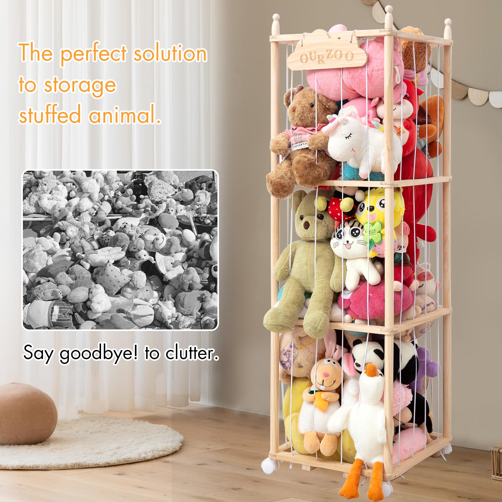 Nuoex wheels enable smooth movement in a child's room.