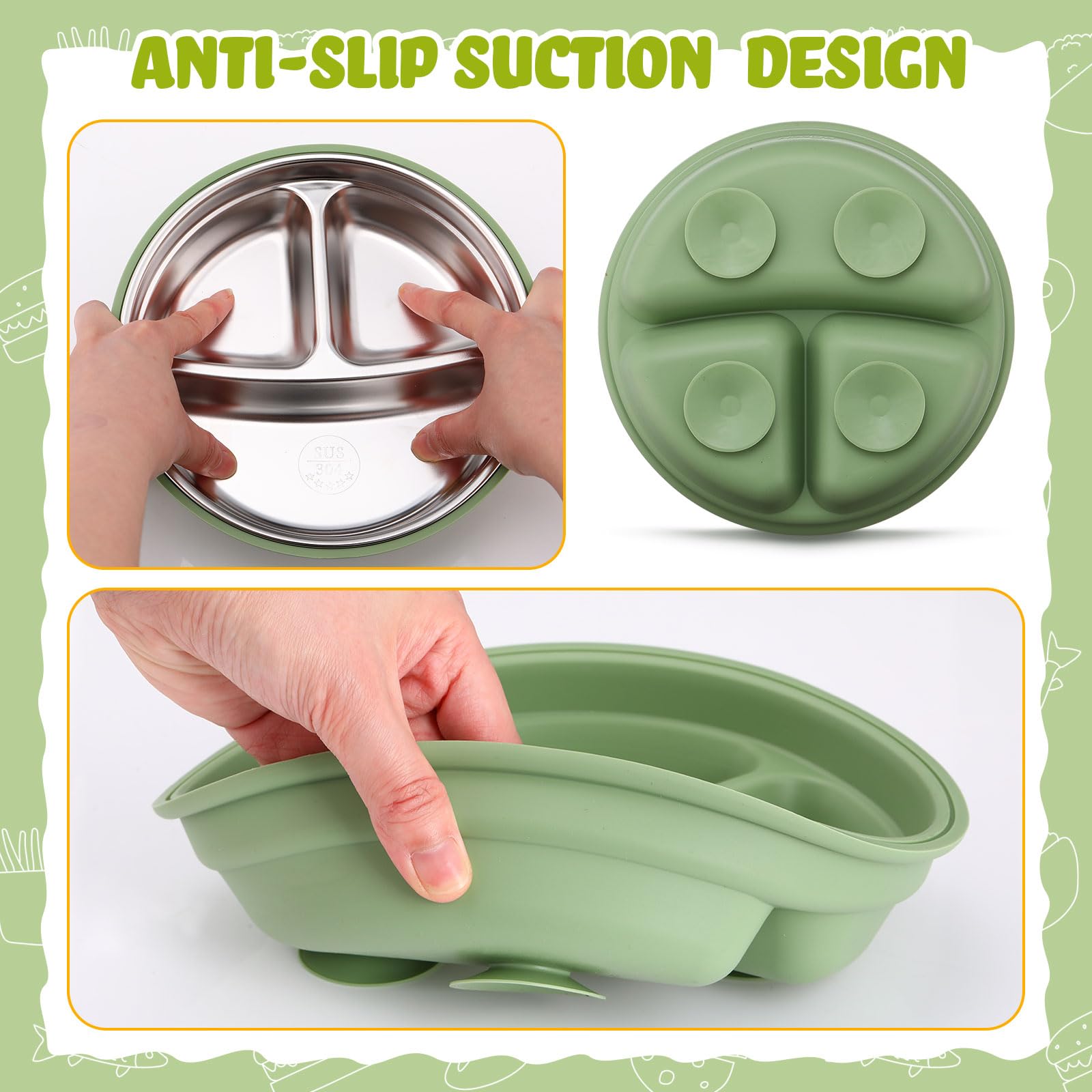 Nuogo durable 304 stainless steel construction for daily use.