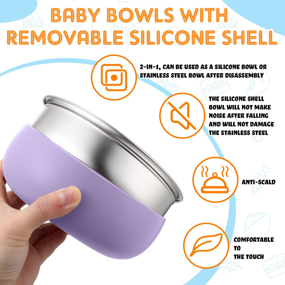 Nuogo dishwasher-safe bowls simplify cleaning after family meals.