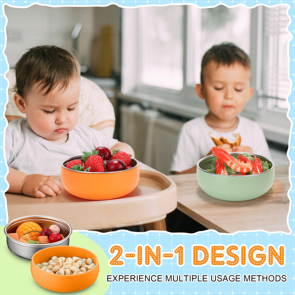 Nuogo stackable portable bowls ideal for compact travel and picnics.
