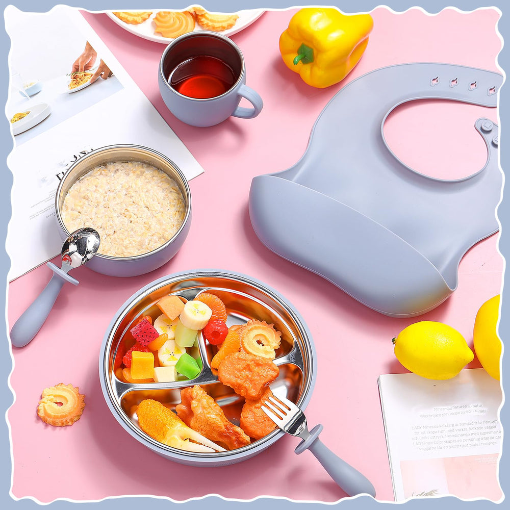 Nuogo silicone-shell set enables safe heating and modular use during mealtimes