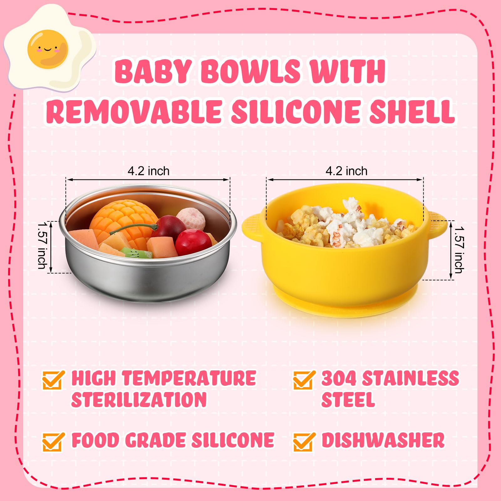 Nuogo dishwasher-safe kid bowls, simplifies cleanup after meals.