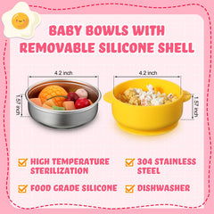 Nuogo dishwasher-safe kid bowls, simplifies cleanup after meals.