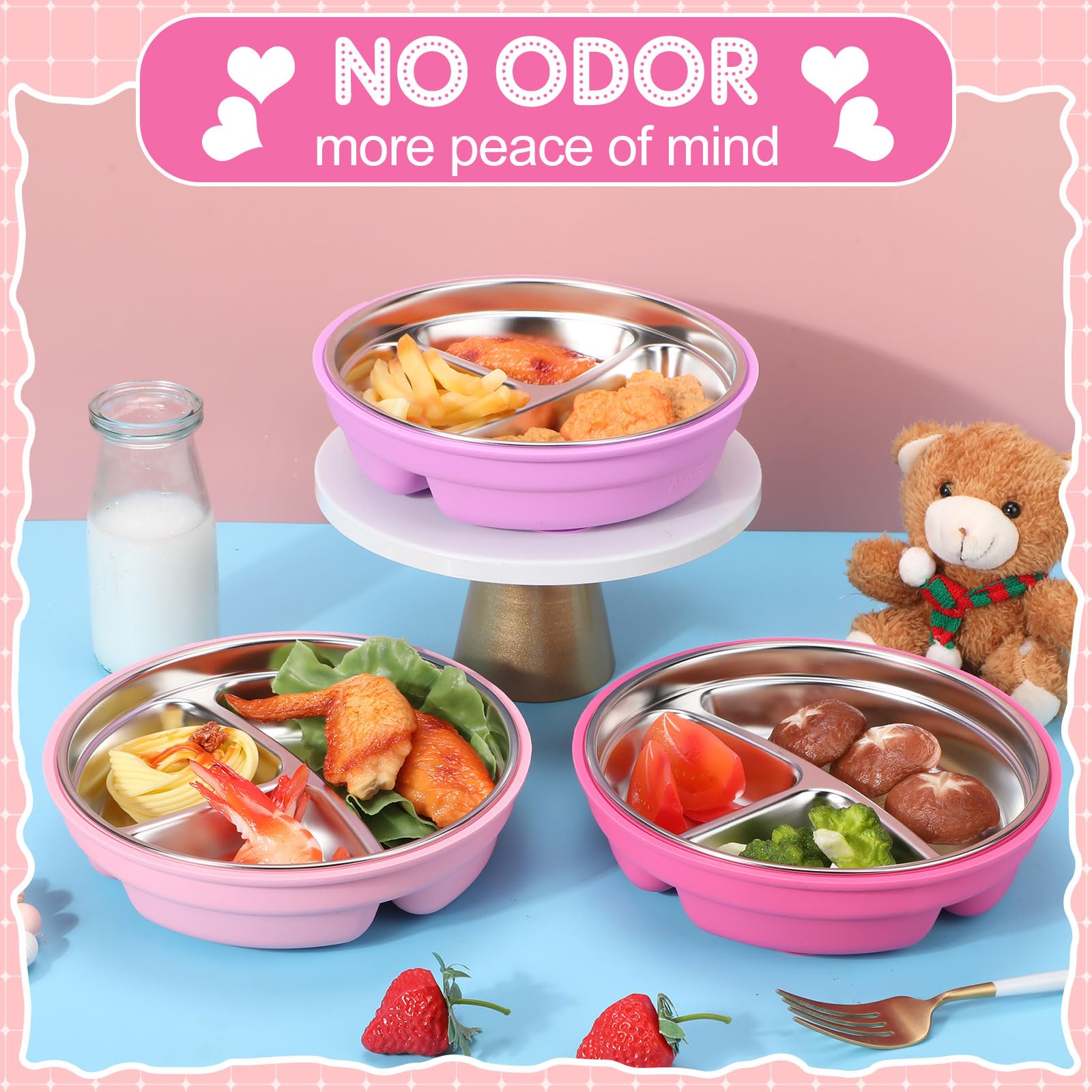 Nuogo dishwasher-safe stainless steel parts simplify cleanup after meals.