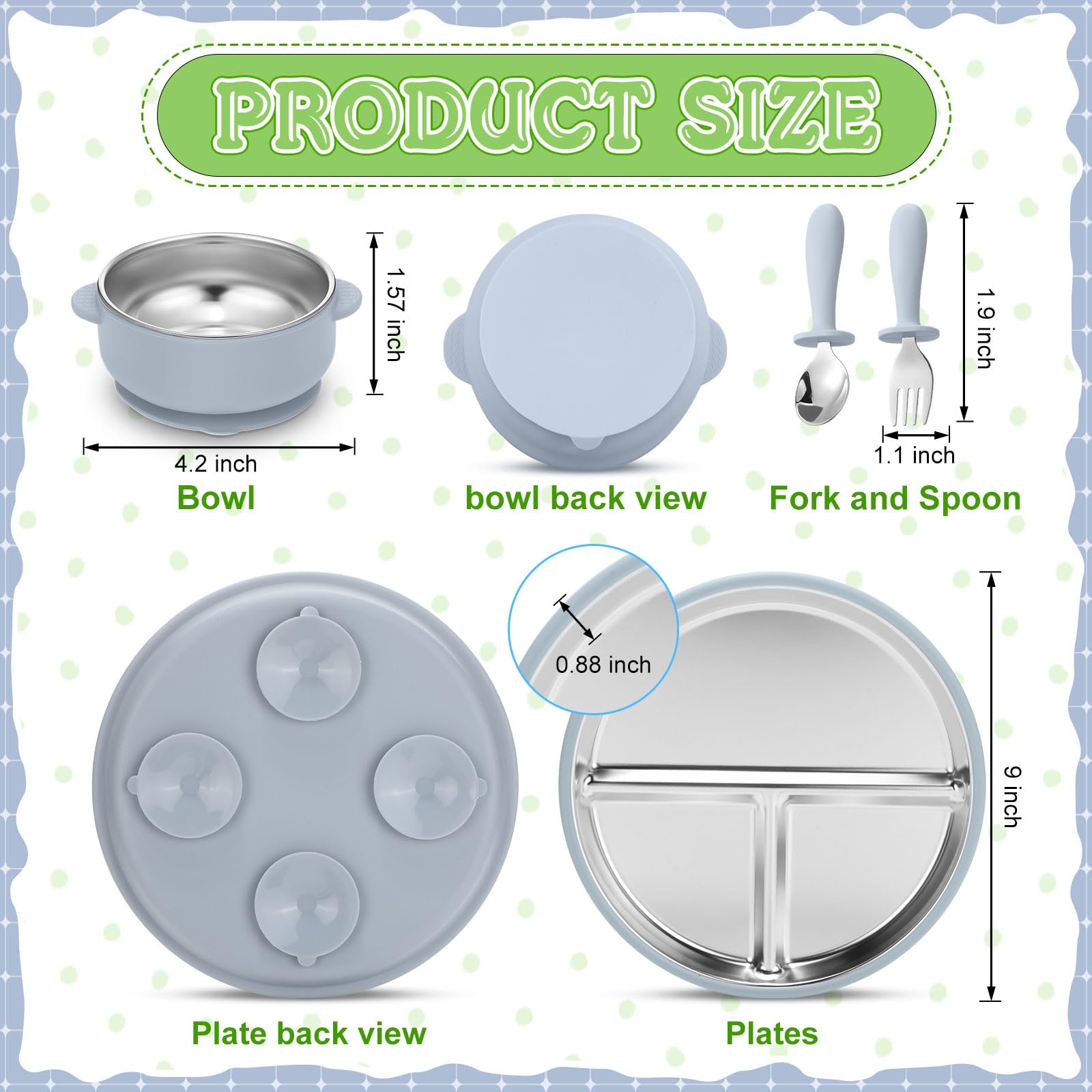 Nuogo kids spoons and forks set for comfortable self-feeding