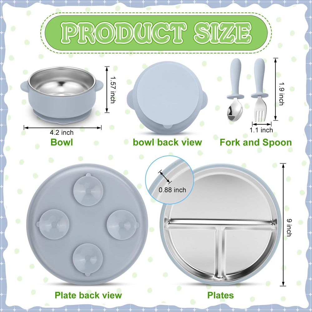 Nuogo kids spoons and forks set for comfortable self-feeding