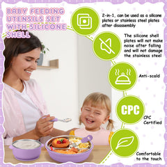 Nuogo stainless steel kids bowls for durable, easy-to-clean serving.