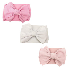NUOSYI toddler headband with pink bow for everyday wear.