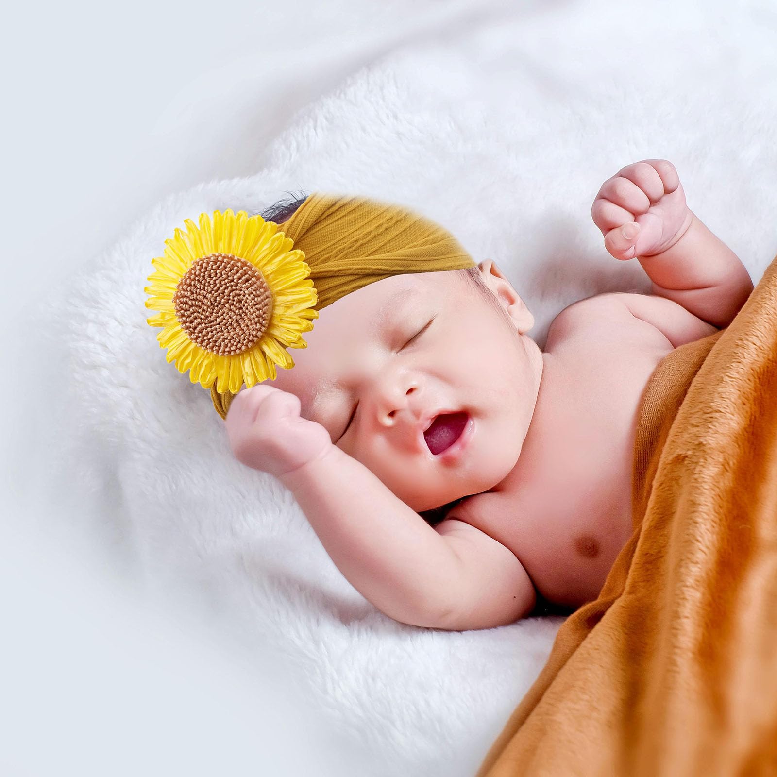 NUOSYI newborn headband, gentle on delicate hair and skin.
