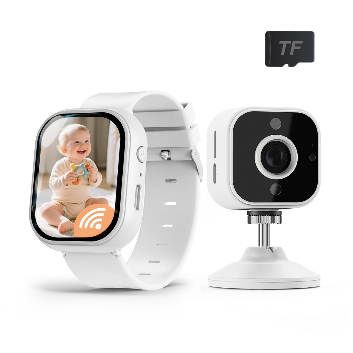 NUOTUN Baby Monitor Watch shows compact wearable design for hands-free monitoring