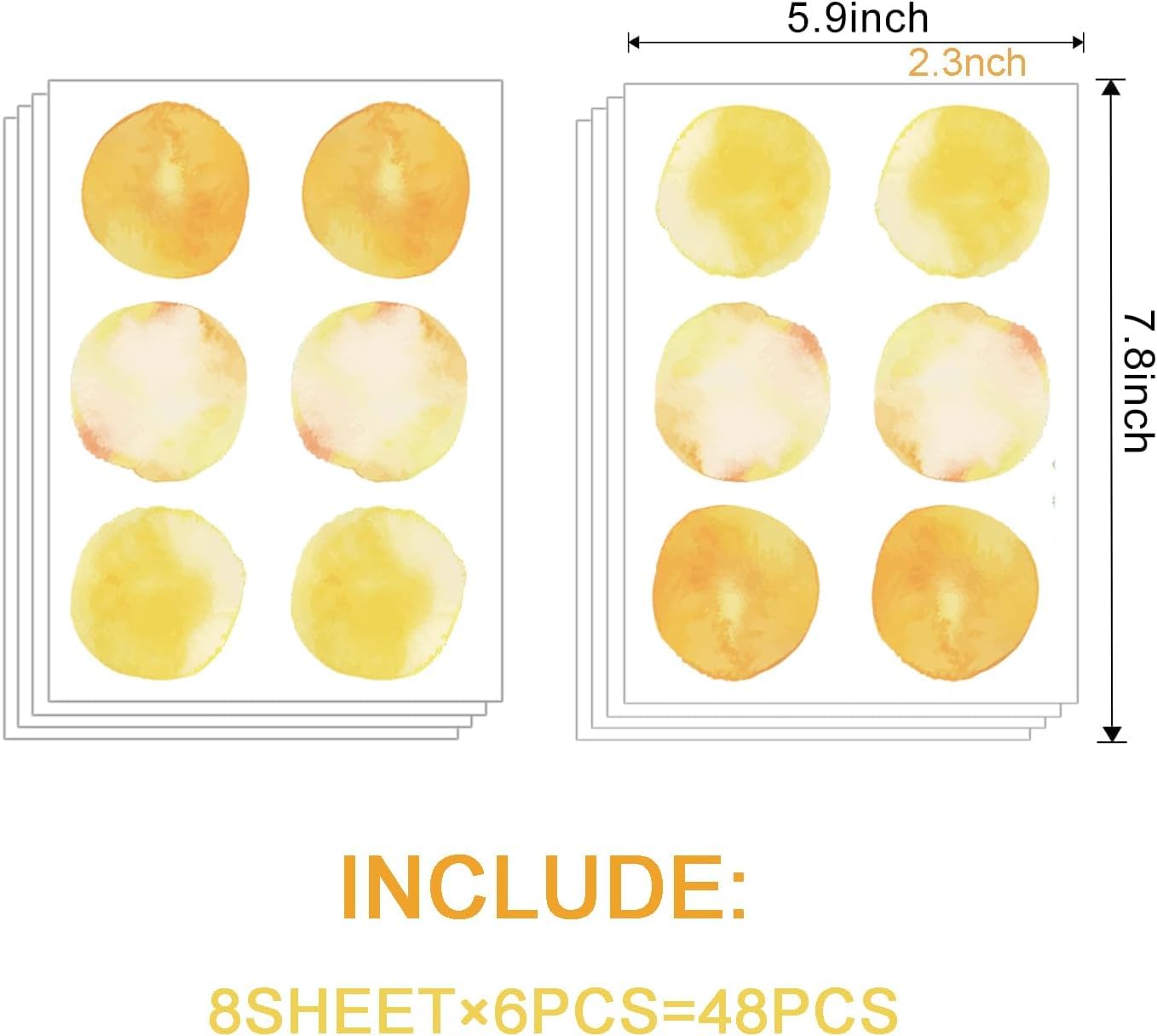 NUOYOAH translucent vinyl preserves soft watercolor look while sticking securely.