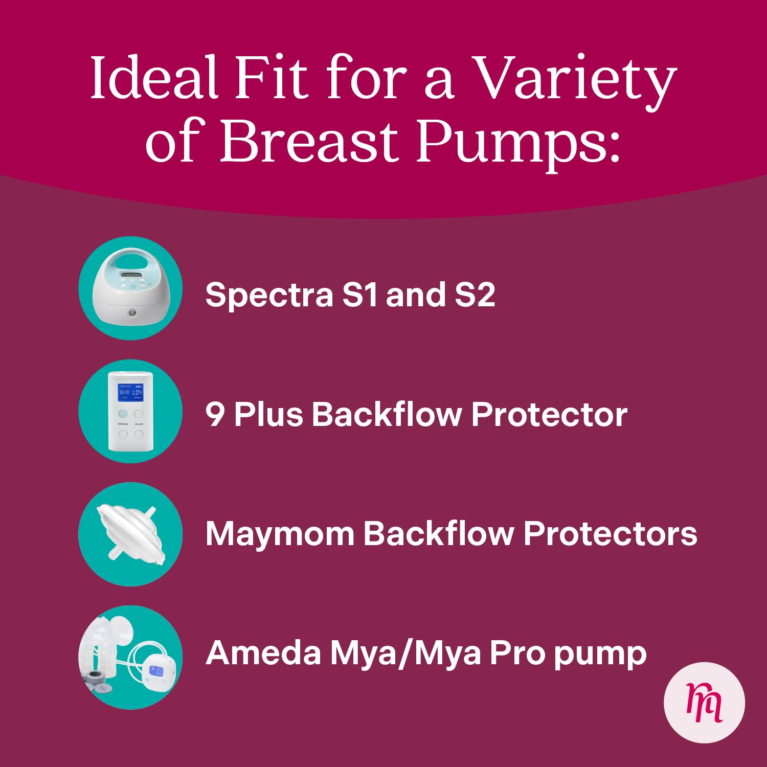 Nurse & Nourish backflow protector insert keeps the pump clean and hygienic.