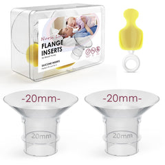 Nursi Luna flange inserts 20mm close-up for comfortable fit