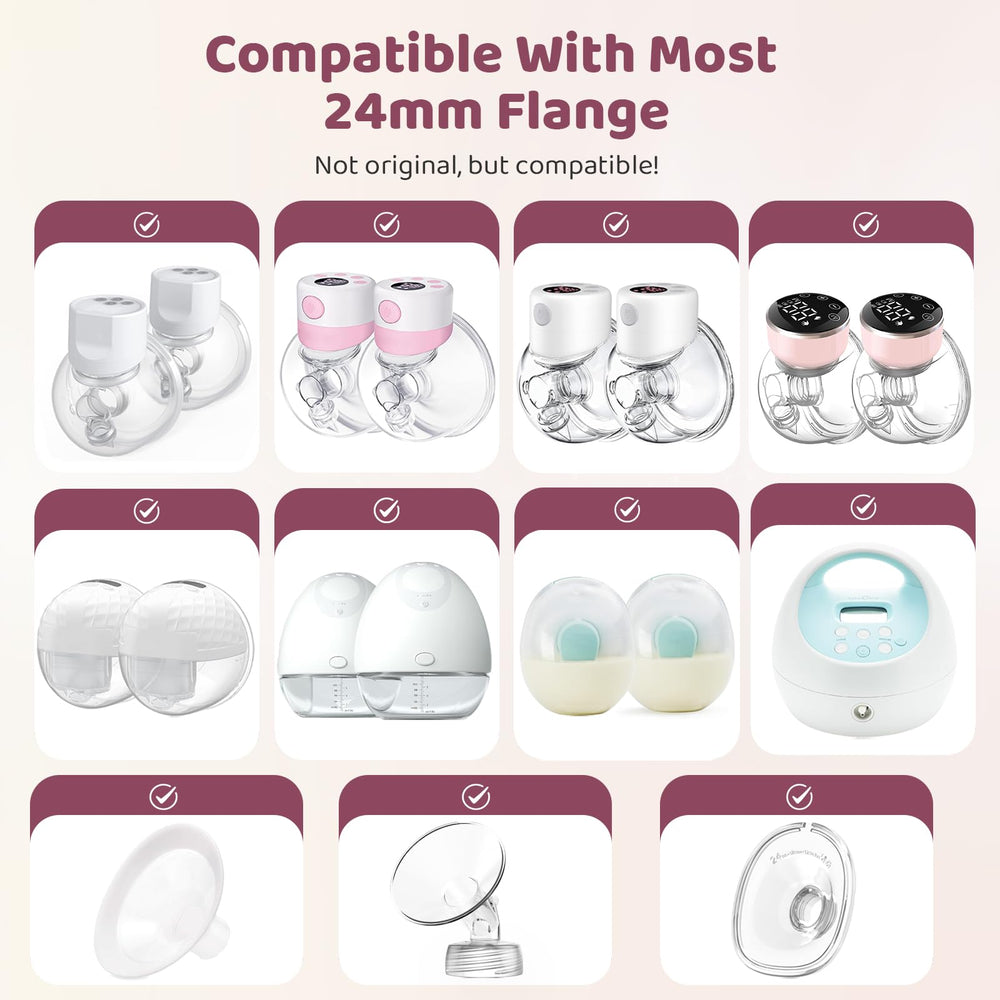 Nursi Luna flange inserts 19mm size for snug, efficient expression