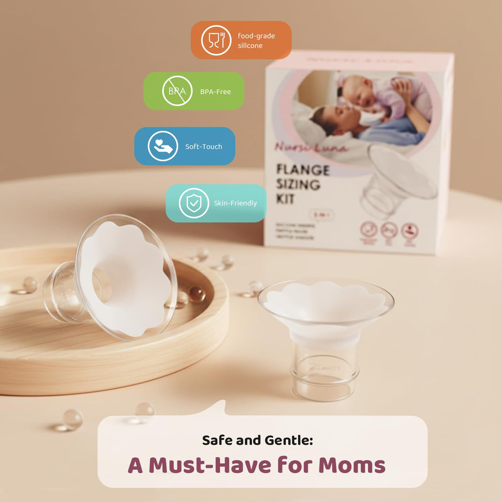 Nursi Luna flange inserts 21mm size for versatile nipple sizing