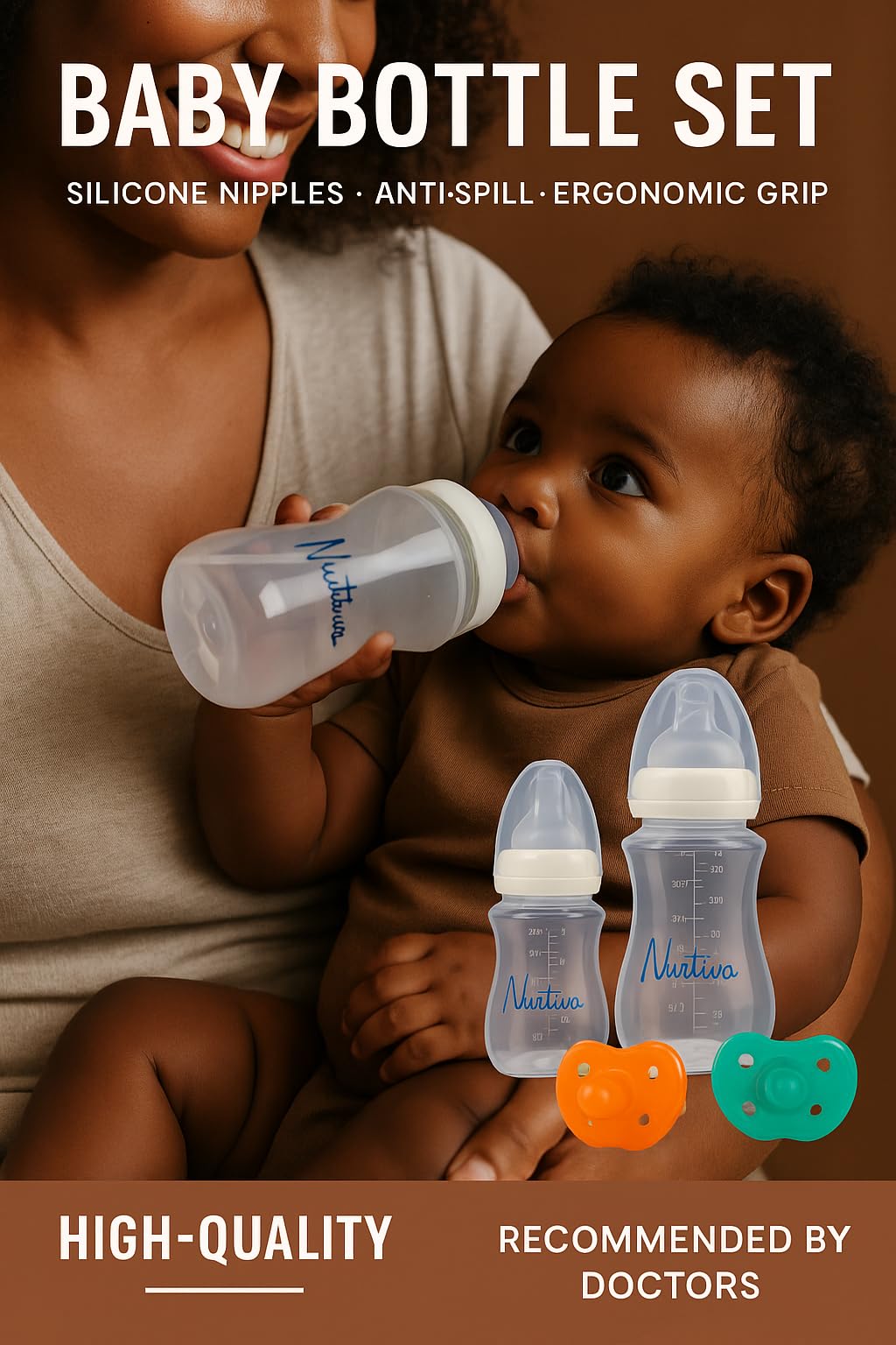 Nurtiva complete starter pack for hospital bag and newborn feeding.