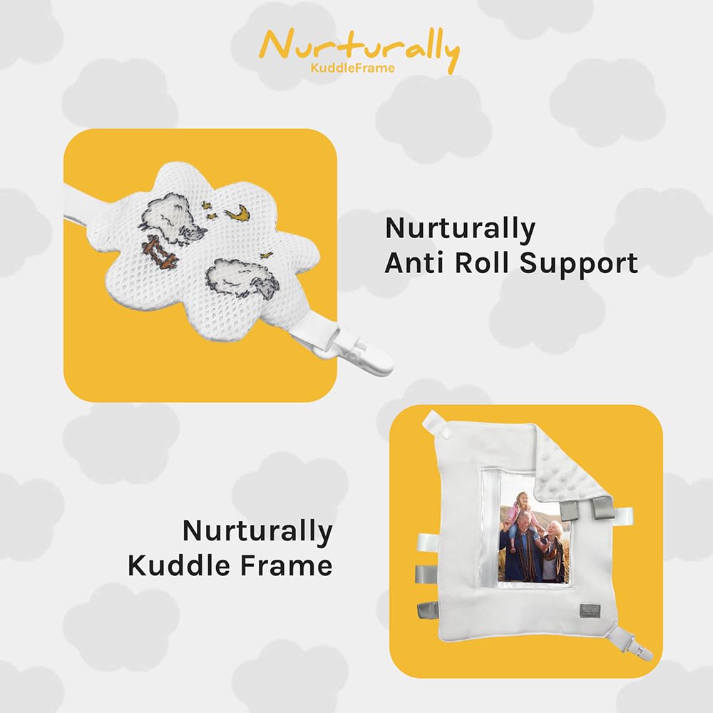 Nurturally sleep-sack-not-included note clarifies product scope.