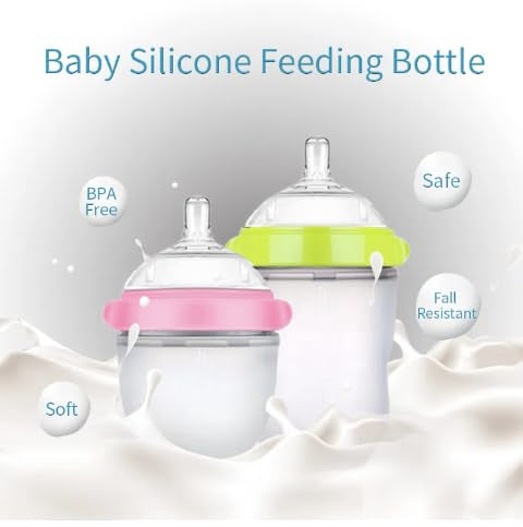 Nurture Nest BPA free silicone bottle option for healthy feeding