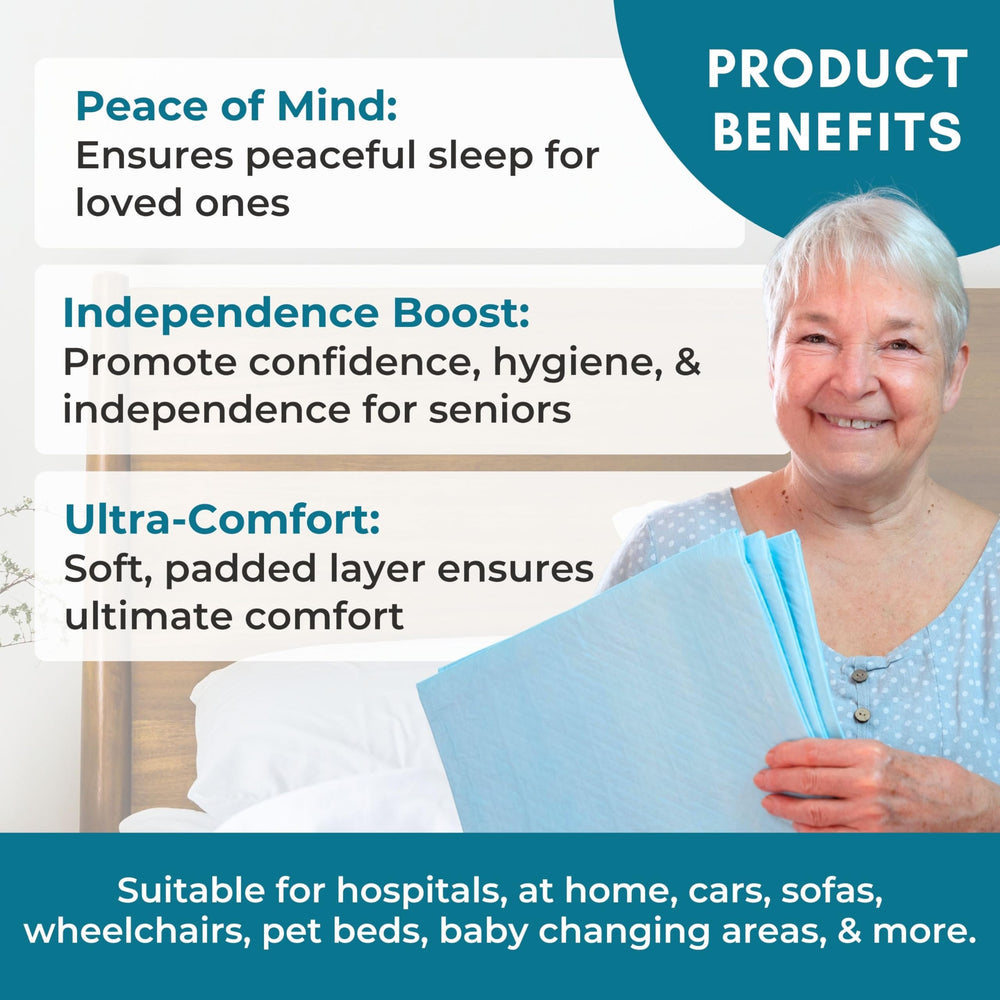 Nurture Valley bed pad features a 5-layer absorbent core for quick absorption