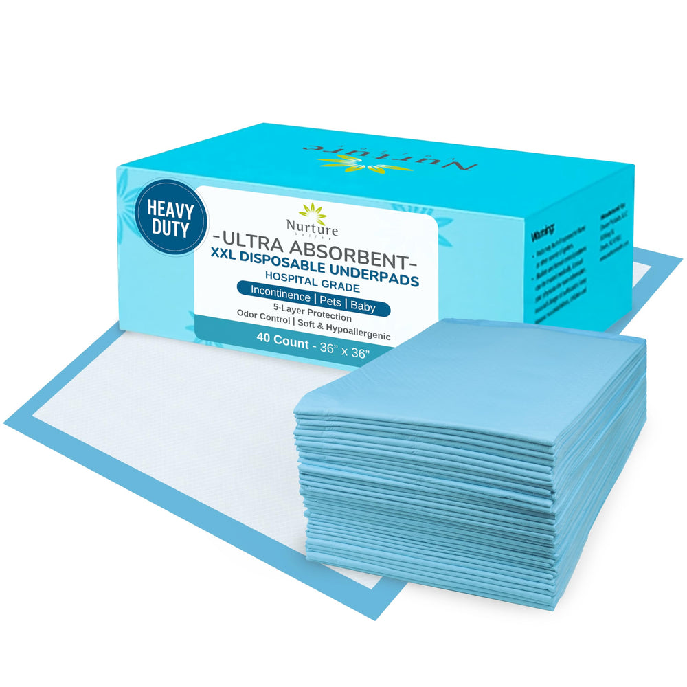 Nurture Valley 40 XL bed pad with adhesive pack keeps pad securely in place