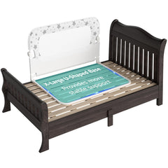 NUTIKAS bed rail guard fold-down demonstrates safe, quiet nighttime access