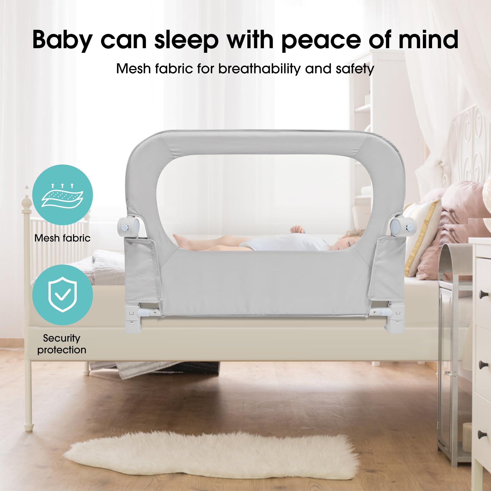 NUTIKAS sturdy design keeps children safe through the night.