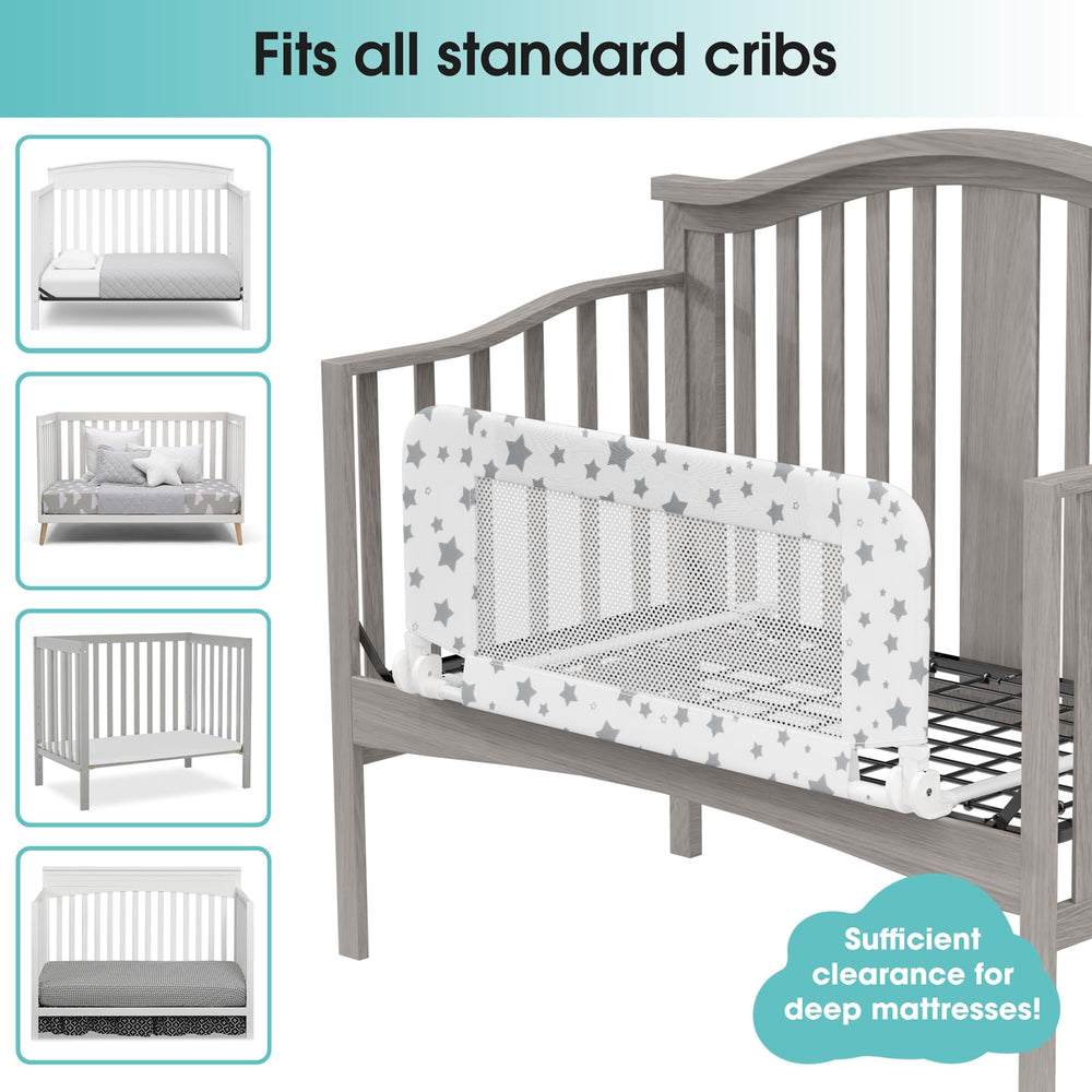 Nutikas lightweight rail being assembled on crib base.