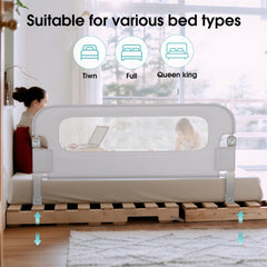 NUTIKAS mesh design provides airflow and comfortable contact beside the bed.