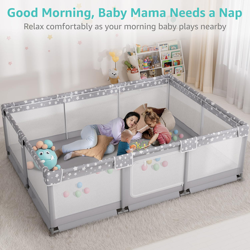 NUTIKAS playpen parents nearby play scenario
