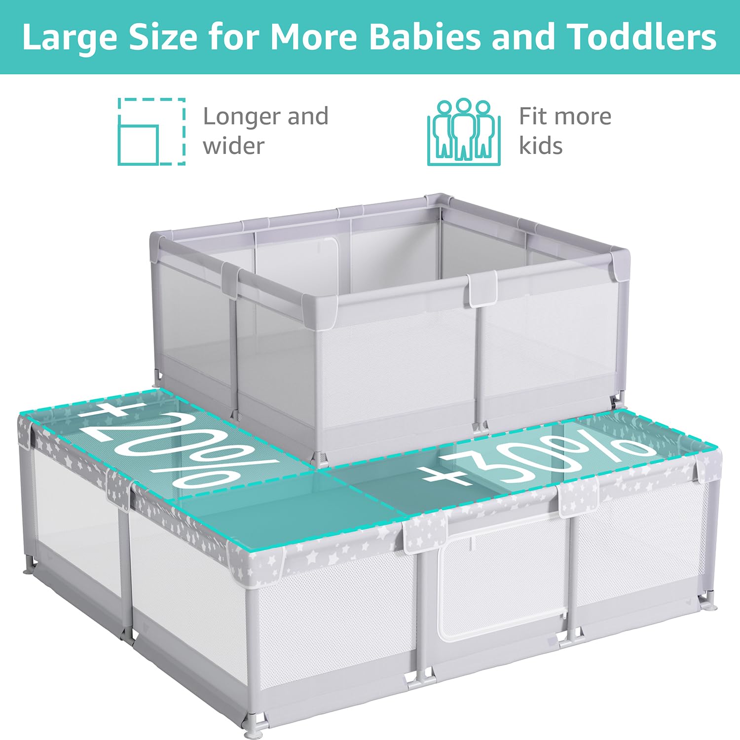 NUTIKAS playpen side zipper entry for easy toddler access