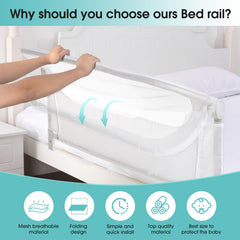 NUTIKAS sturdy and secure bed rail supports nightly movement without wobble.