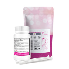 NutraBlast applicator enables easy insertion of vaginal suppositories.